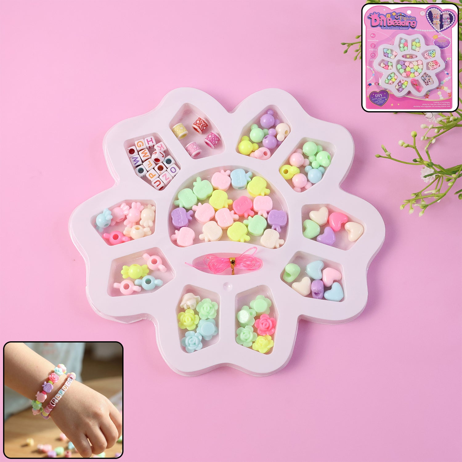 diy beading jewellery making kit for kids (1 set)