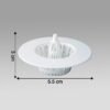 5 pcs multipurpose sink drain hair catcher & strainer filter (30~45 mm)