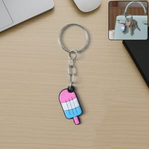 cute ice cream popsicle shape cartoon keychain (1 pc) cute ice cream popsicle shape cartoon keychain (1 pc)