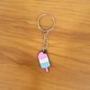 cute ice cream popsicle shape cartoon keychain (1 pc)