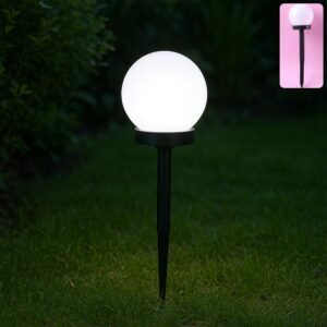 solar powered led garden globe pathway light (1 pc)