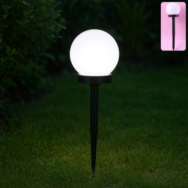 solar powered led garden globe pathway light (1 pc)