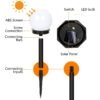 solar powered led garden globe pathway light (1 pc)