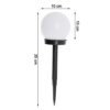 solar powered led garden globe pathway light (1 pc)