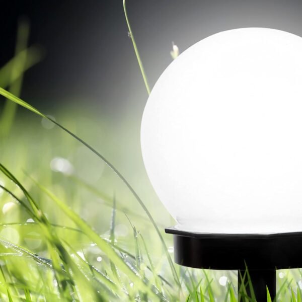 solar powered led garden globe pathway light (1 pc)