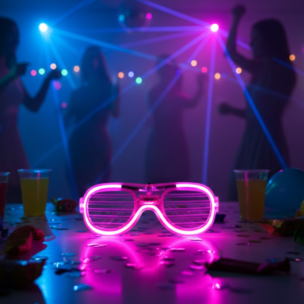 led light up party glasses for night events (1 pc)