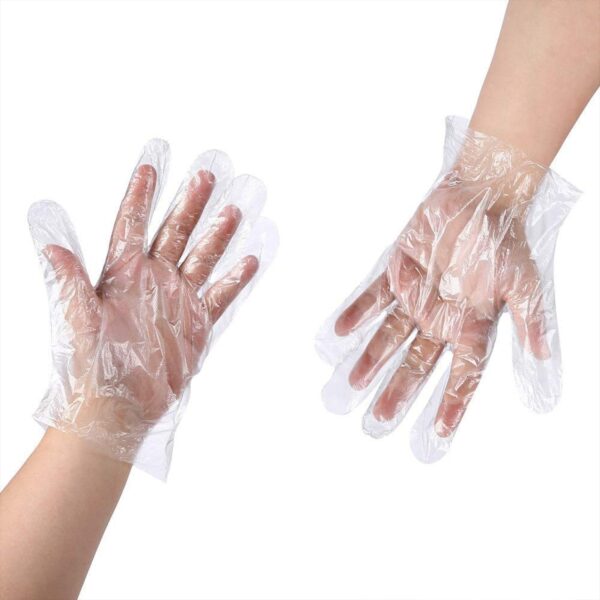eco friendly kitchen hand gloves, disposable hand gloves, free size (100 pc)