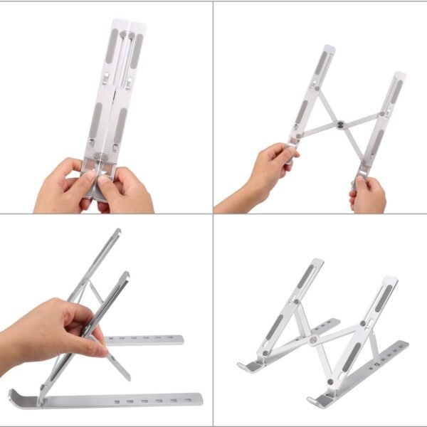 foldable adjustable laptop stand for desk and table use