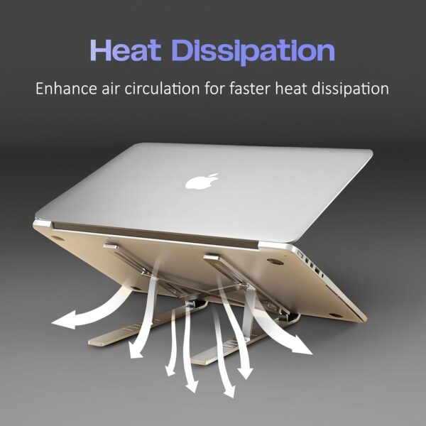 foldable adjustable laptop stand for desk and table use