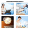 portable mini fan with clip stand (1 pc)