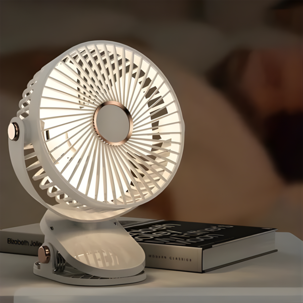 portable mini fan with clip stand (1 pc)