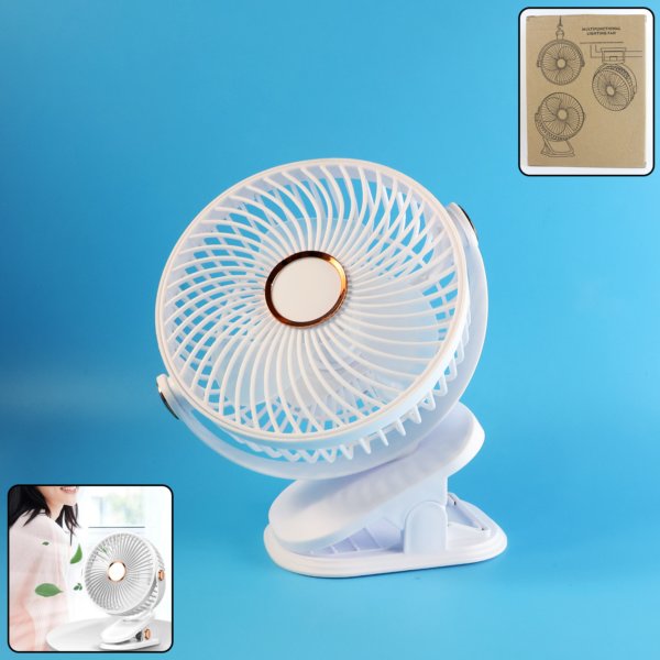 portable mini fan with clip stand (1 pc)