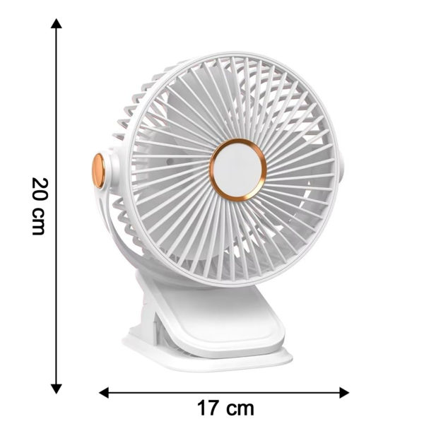 portable mini fan with clip stand (1 pc)