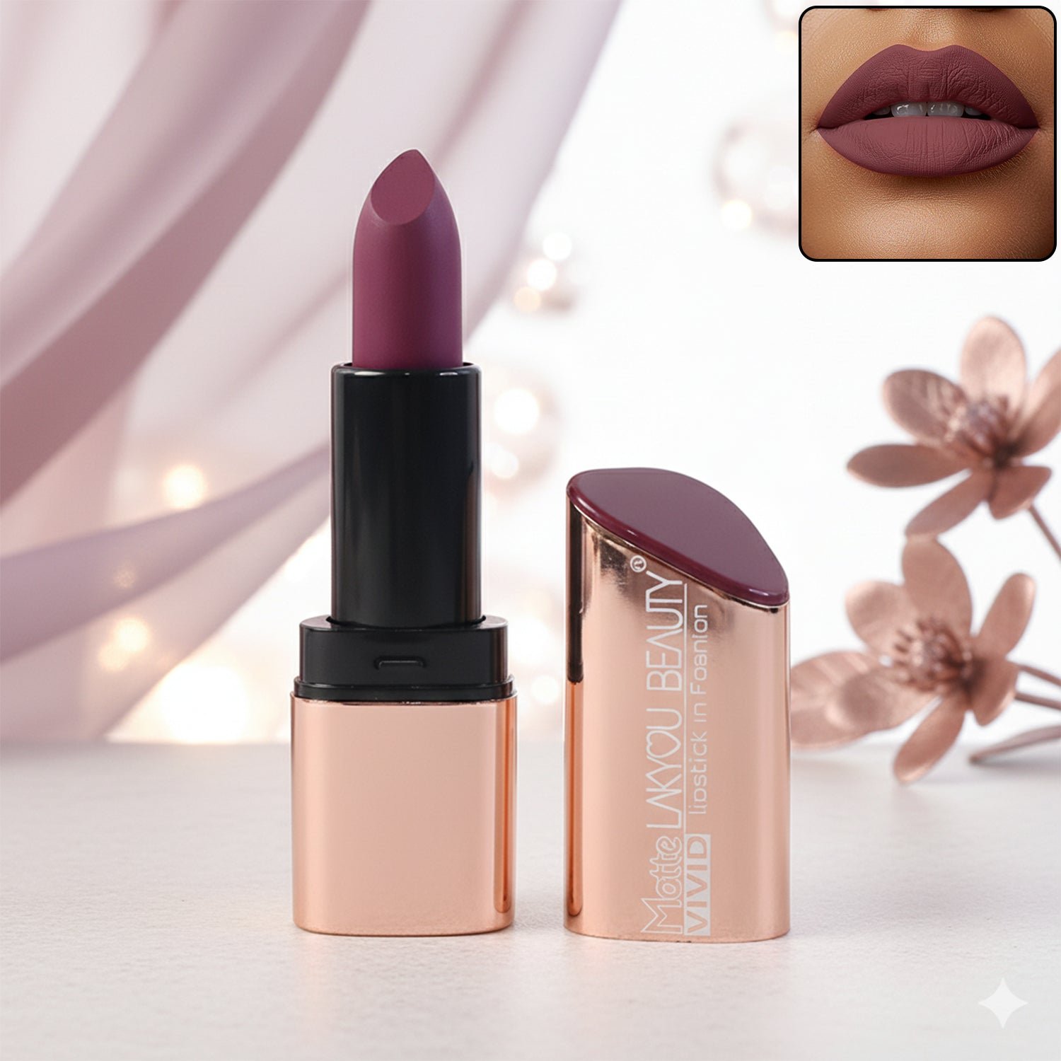vivid matte mix color lipstick (1 pc)