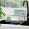 plastic telescopic sink storage rack
