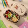 cute teddy printed kids lunch box (500ml / 1 pc)