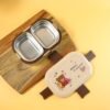 cute teddy printed kids lunch box (500ml / 1 pc)