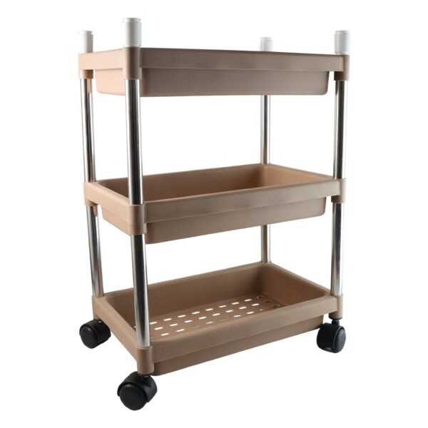 3 layer multipurpose storage trolley