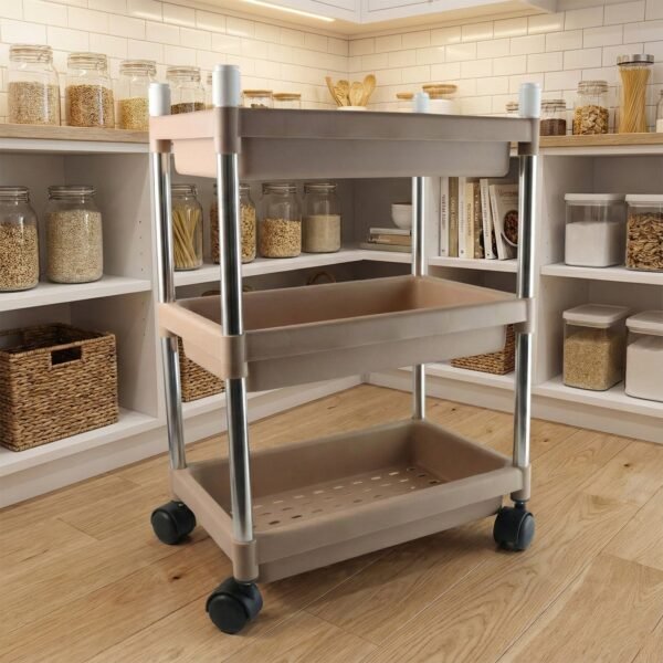3 layer multipurpose storage trolley