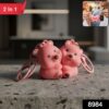 cute couple bear shape 2 in 1 keychain set (2 pieces set) cute couple bear shape 2 in 1 keychain set (2 pieces set)