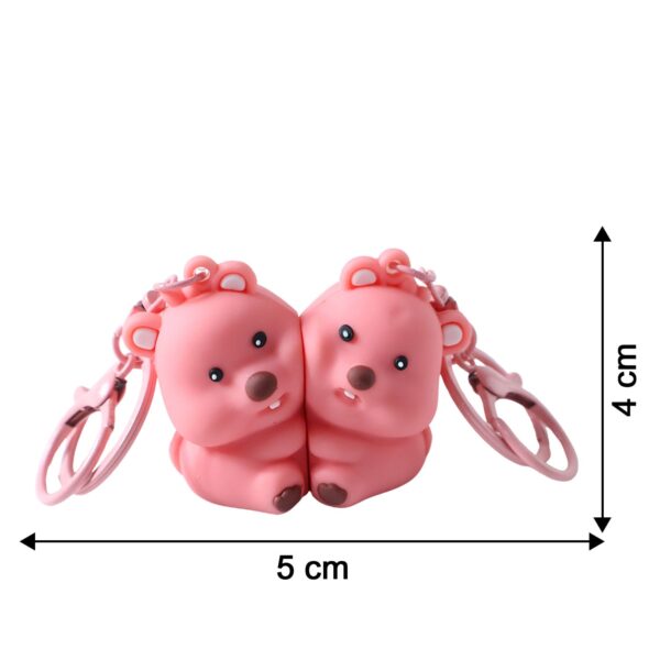 cute couple bear shape 2 in 1 keychain set (2 pieces set) cute couple bear shape 2 in 1 keychain set (2 pieces set)