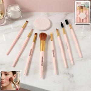 9 in 1 professional makeup brush set (1 set)