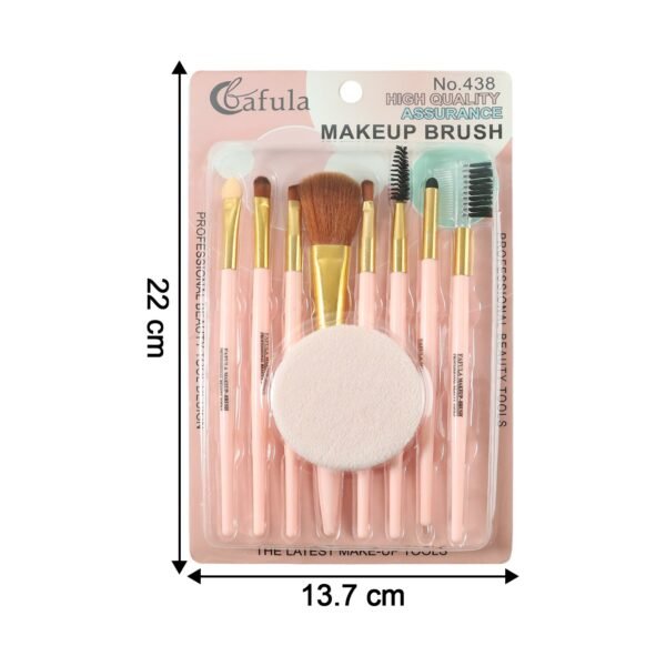 9 in 1 professional makeup brush set (1 set)