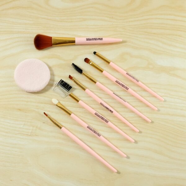 9 in 1 professional makeup brush set (1 set)