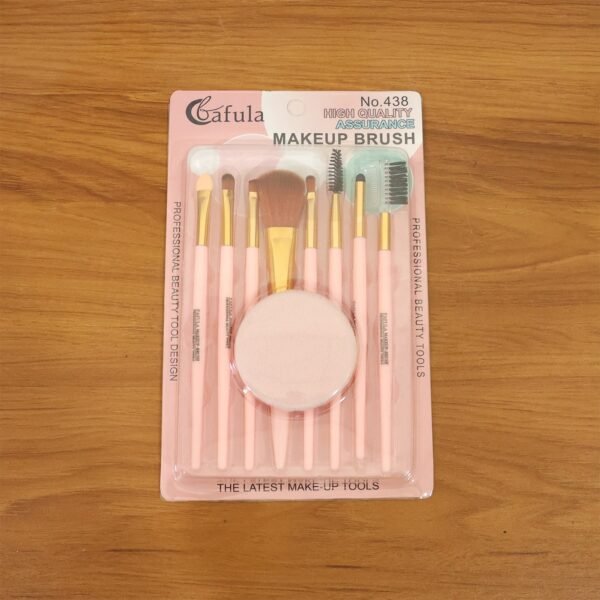 9 in 1 professional makeup brush set (1 set)