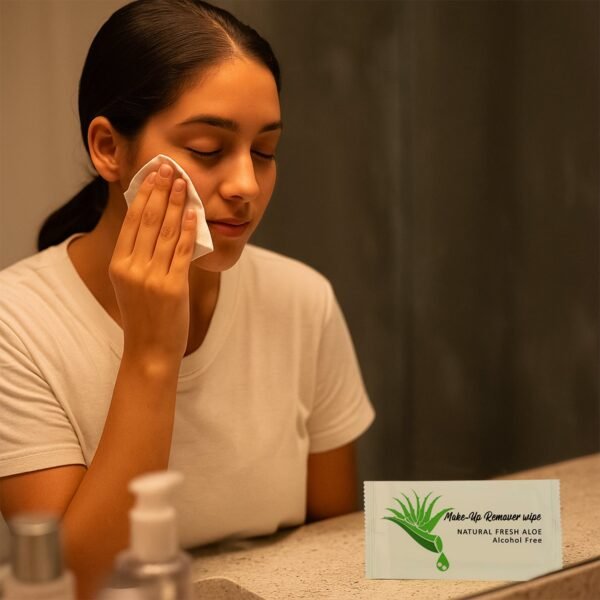 premium natural aloe makeup remover wipes (pack of 10 pc)