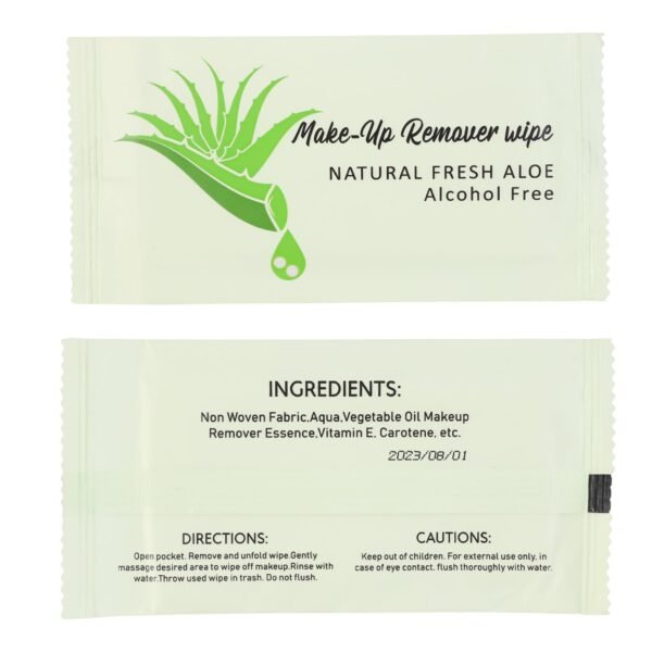 premium natural aloe makeup remover wipes (pack of 10 pc)
