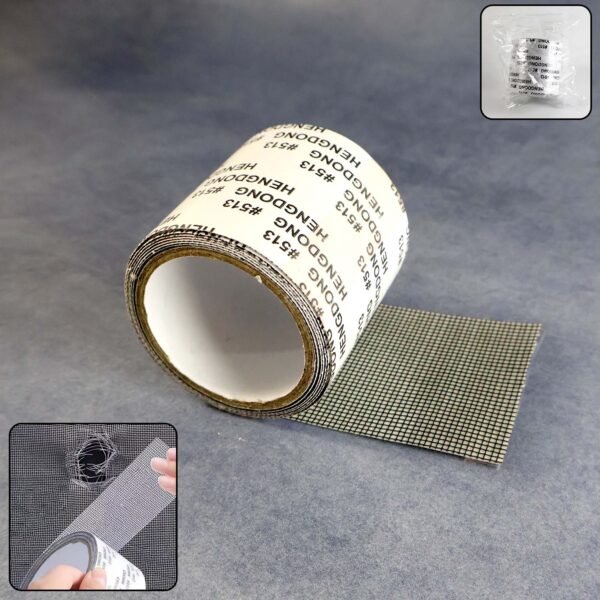 premium self adhesive window screen repair mesh tape (5cm x 1m)