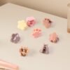 premium flower shaped mini hair claw clip set