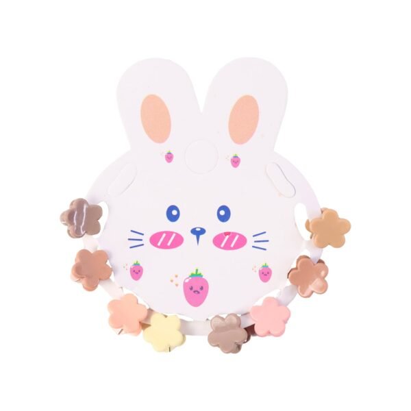 premium flower shaped mini hair claw clip set