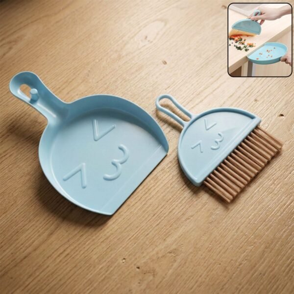 2 in 1 mini cleaning dustpan & hand brush set (1 set)