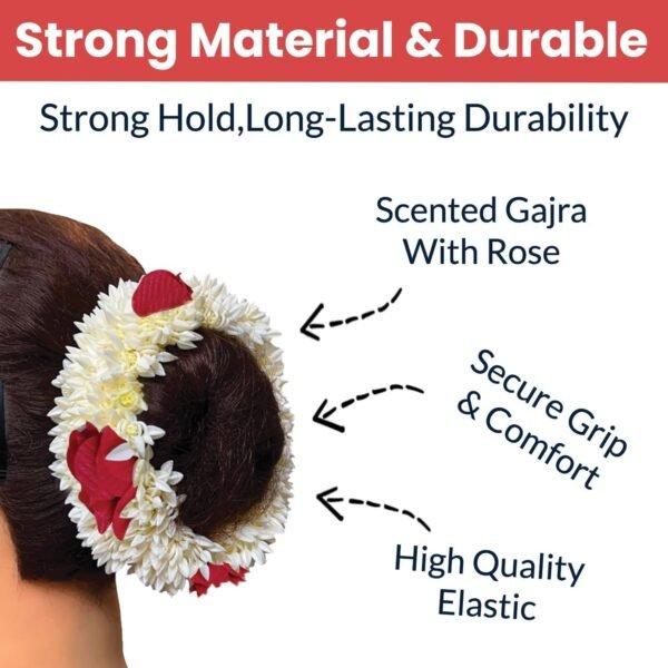 traditional artificial flower gajra (1 pc)