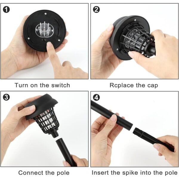 solar powered mosquito killer garden light (5 pc)