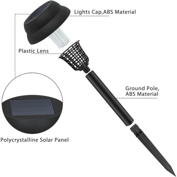 solar powered mosquito killer garden light (5 pc)