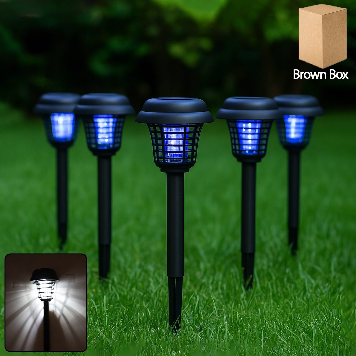 solar powered mosquito killer garden light (5 pc)