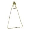 gold tone designer chain necklace (1 pc)