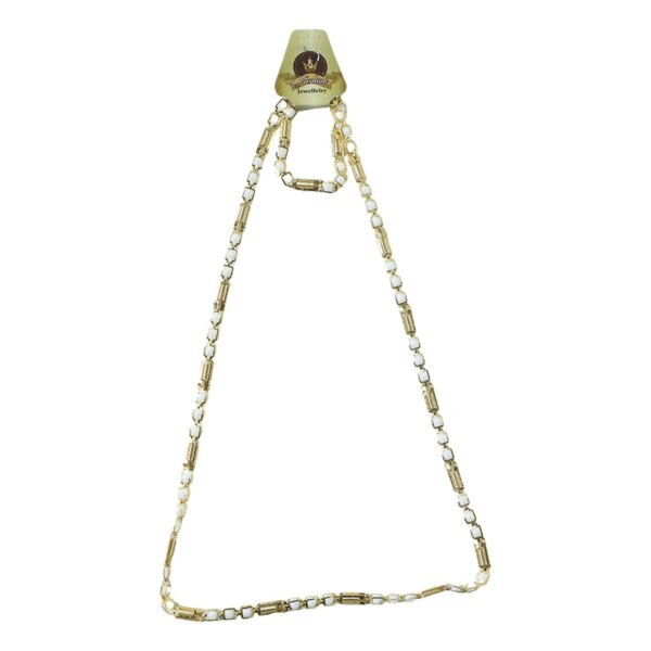 gold tone designer chain necklace (1 pc)