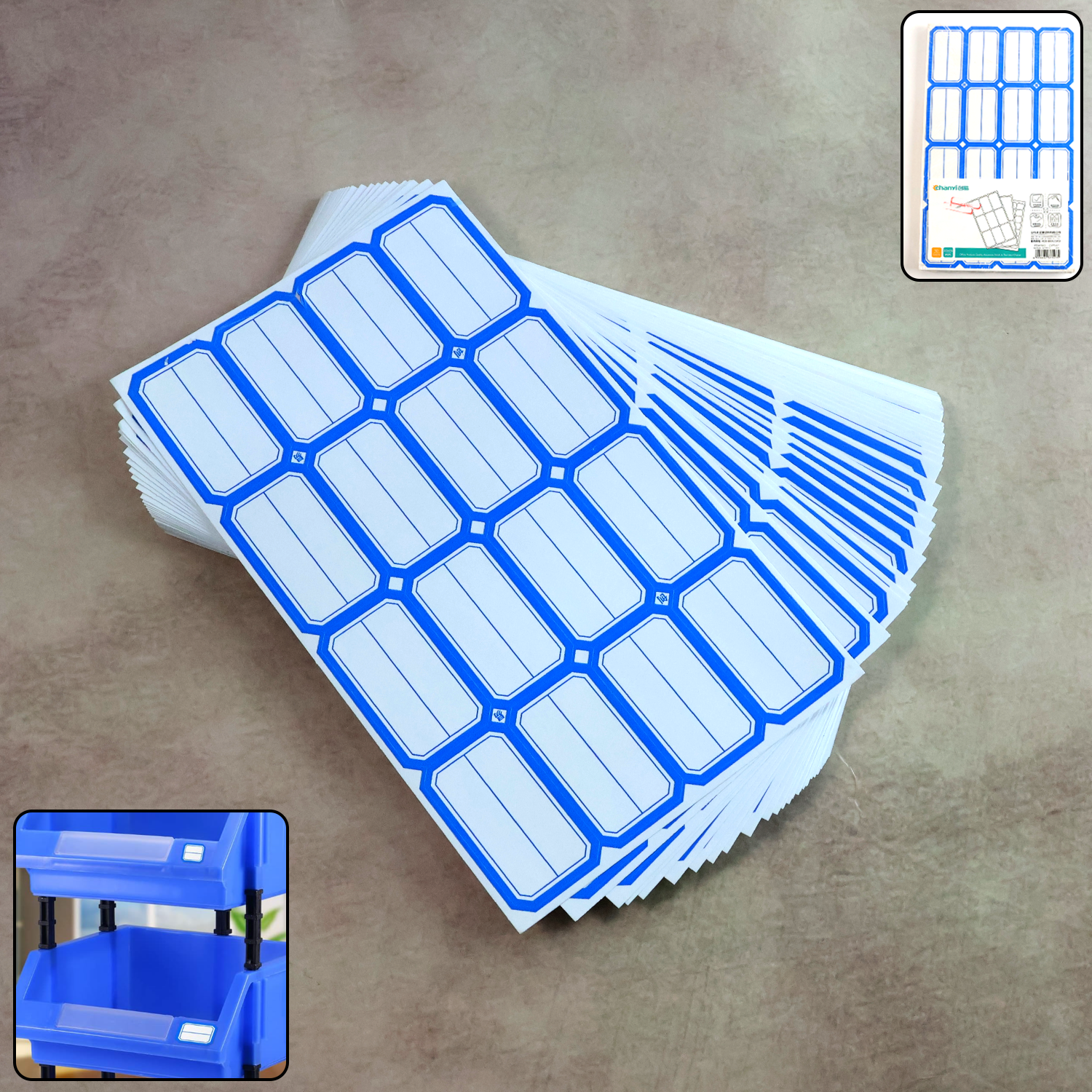 writable label stickers â€“ 50 sheets self adhesive label