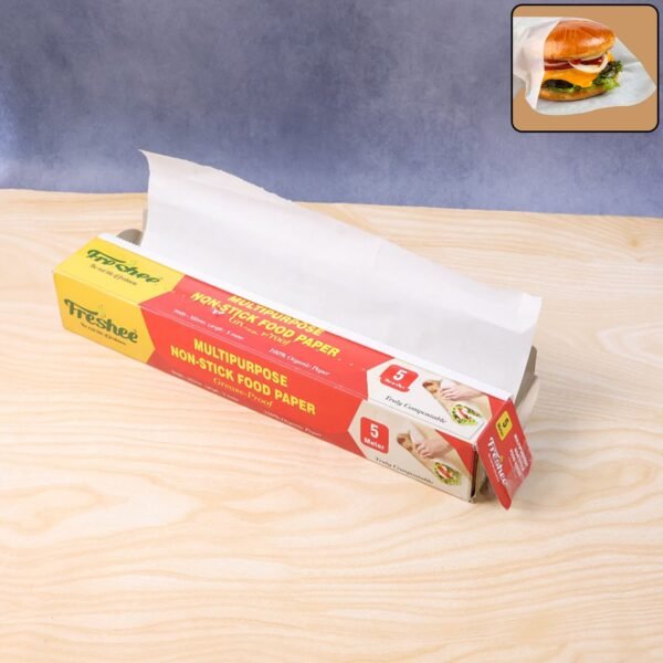 freshee multipurpose grease proof & non stick food paper roll â€” 300 mm Ã— 5 meter