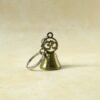 om symbol temple bell metal keychain (1 pc)