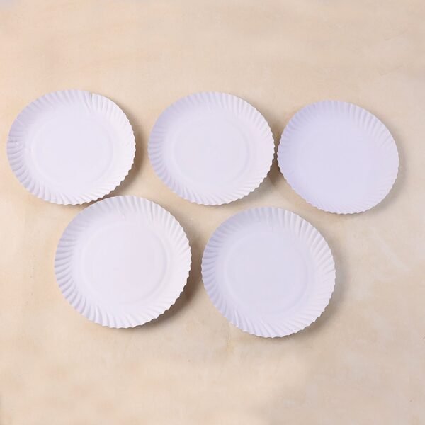 freshee 9 inch round compostable paper plate â€“ 25 pcs pack
