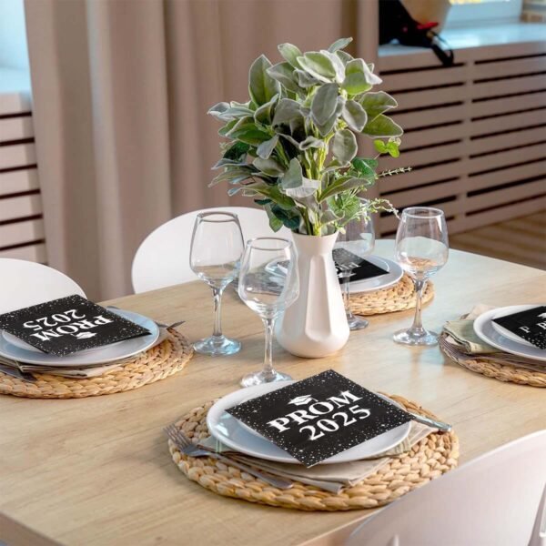 prom 2025 party napkins (33 x 33 cm / 100 pc)