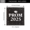 prom 2025 party napkins (33 x 33 cm / 100 pc)