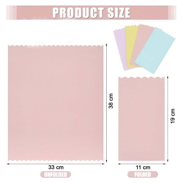 multicolor decorative baking paper sheets (38 x 33 cm / 200 pc)