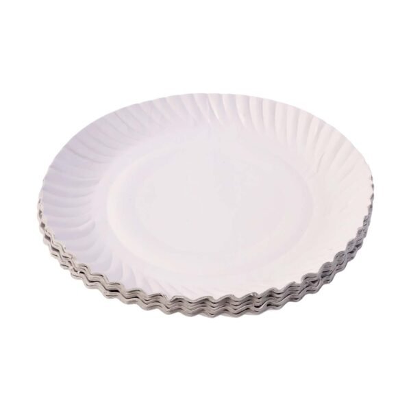 freshee 7 inch round compostable paper plate 25 pcs pack