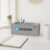 container style multi compartment desk organizer (1 pc)
